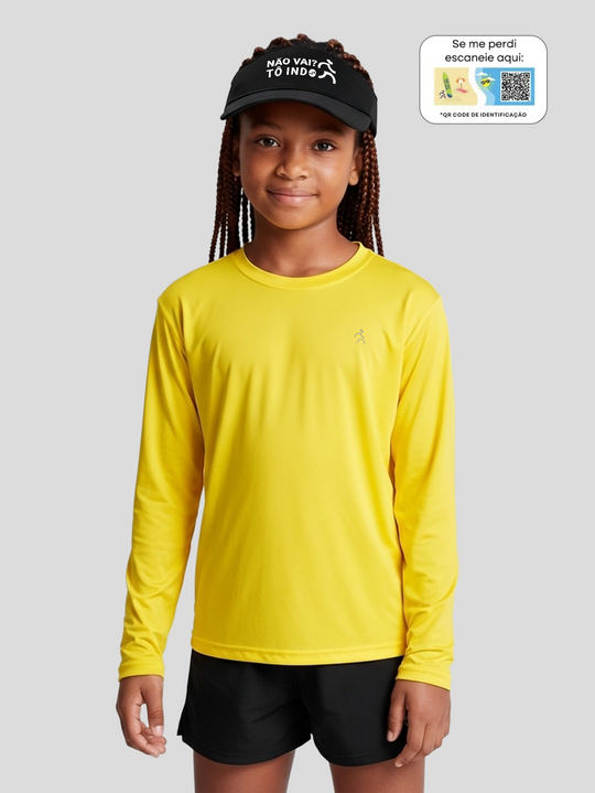 Camisa Praia com QR Code de Identificação| Infantil | Unissex