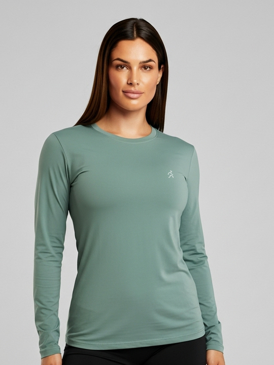 Camisa manga longa praia | Feminina