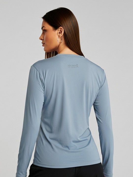 Camisa manga longa praia | Feminina