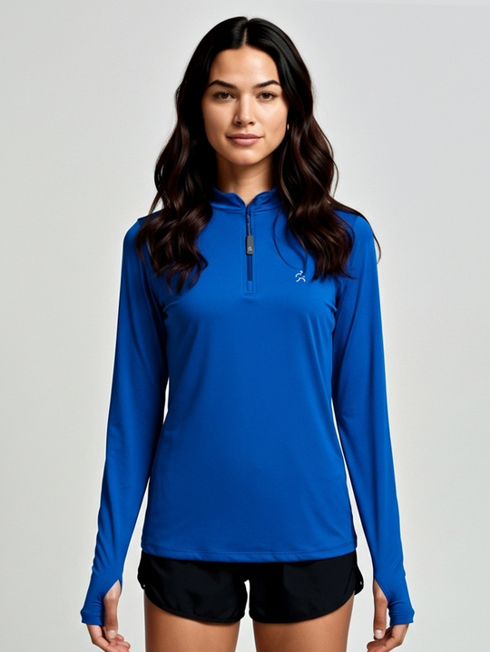 Camisa Praia Manga Longa Gola Alta | Feminina