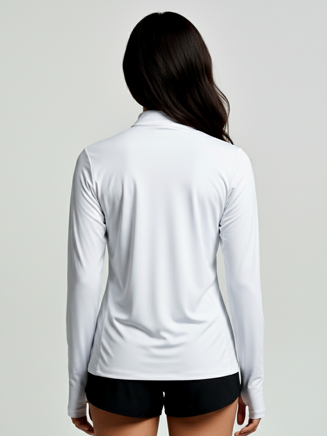 Camisa Praia Manga Longa Gola Alta | Feminina