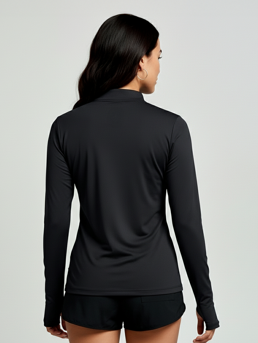 Camisa Praia Manga Longa Gola Alta | Feminina