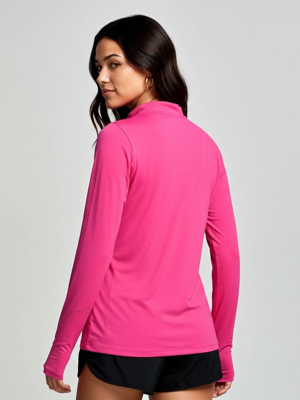 Camisa Praia Manga Longa Gola Alta | Feminina